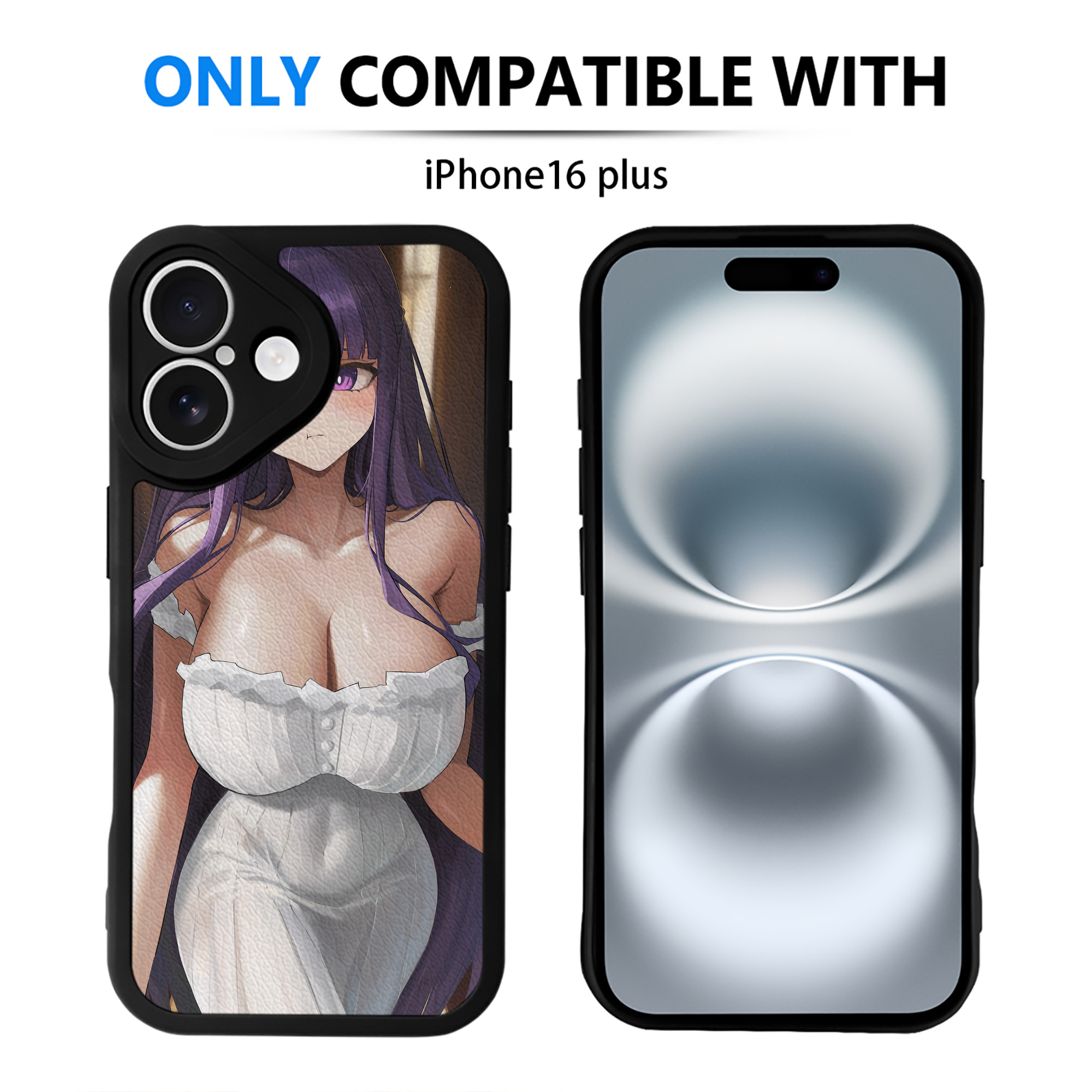 （画像用） 葬送のフリーレン Frieren 【iPhone 16シリーズ対応】シリコンスマホケース（レザー調） 材質：シリコン